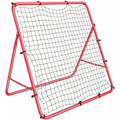 Soozier 5 Angles Adjustable Soccer Rebounder Net, Red
