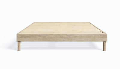 Smart Base Essential King Metal Platform Bed Frame - Natural | Cadre de très grand lit plateforme Smart Base Essential en métal - naturel