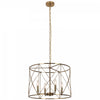 Dainolite Calah 4 Light Chandelier Incandescent Aged Brass Lamp