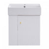 Rachel 21.6" Floating Bathroom Vanity With Ceramic Basin, Soft-close Door, And Left Side Storage | Rachel Meuble-lavabo Flottant 21,6" Avec Vasque En Ceramique, Porte A Fermeture Douce Et Rangement A Gauche