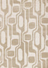 Leopold Modern Mid-Century Beige Cream Area Rug - 5'3" x 7'7"|Carpette Leopold beige et crème de style moderne du milieu du 20e siècle - 5 pi 3 po x 7 pi 7 po