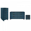 Granville Modern 3-Piece Dresser Set in Midnight Blue | Ensemble de commode 3 pieces Granville Modern en bleu minuit