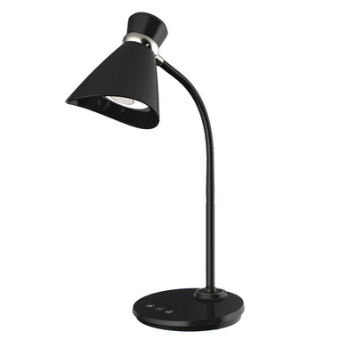Dainolite LED Table Lamp 6w Black Finish|Lampe de table de Dainolite avec fini noir et ampoule à DEL de 6 W