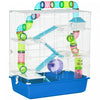 Pawhut Hamster Cage, Large Small Animal House, 5-level Guinea Pig Cage Gerbil Haven, Tunnel Tube Sys|Pawhut Cage Pour Hamster Extra Large 23" Avec Tubes Et Tunnels, Poignees De Transport, Maison Pour R