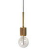 Dainolite Roswell 1 Light Pendant Small Aged Brass Lamp