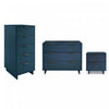 Granville Modern 3-Piece Dresser Set in Midnight Blue
