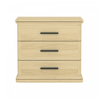 Clifford Traditional Nightstand in Natural Oak (3-Drawer) 