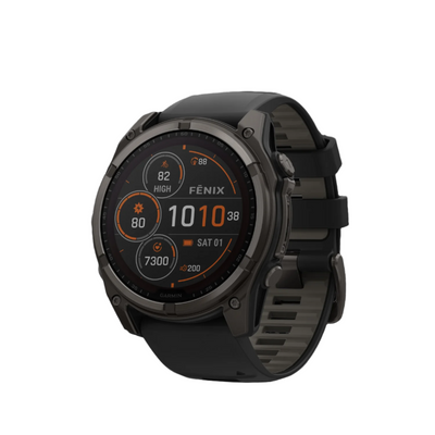 Garmin Fēnix 8 Solar Sapphire Smartwatch 51mm - Gps, Compass, Gyroscope And Barometric Altimeter | Montre Connectee Garmin Fēnix 8 Solar Sapphire 51mm - Gps, Boussole, Gyroscope Et Altimetre Barometr