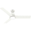 Aeronaut Ceiling Fan with Light Fixture - White