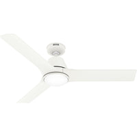 Aeronaut Ceiling Fan with Light Fixture - White