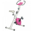 Soozier Foldable Exercise Bike With 8-level Magnetic Resistance, Pink|Soozier Velo D'exercice Pliable Avec Resistance Magnetique A 8 Niveaux, Rose