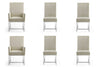 Element Modern 6-Piece Dining Chair Set in Champagne | Ensemble moderne de 6 chaises de salle a manger Element, coloris champagne