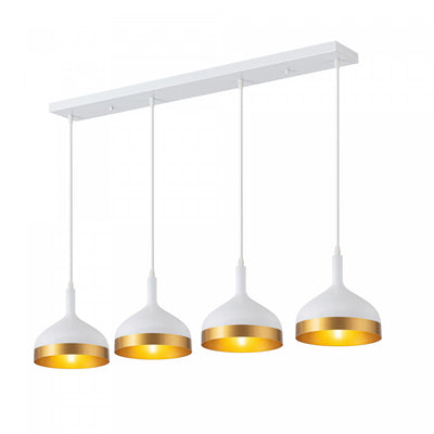 Dash Collection Island Light - White & Gold|Luminaire pour îlot de la collection Dash - blanc et doré