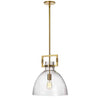 Dainolite Liberty 1 Light Pendant Aged Brass Finish Lamp|Luminaire suspendu Liberty de Dainolite avec fini laiton vieilli et 1 ampoule