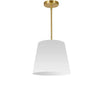 Dainolite Oversized Drum 1 Light Pendant tapered Drum Small White Shade Lamp|Petit luminaire suspendu de Dainolite avec très grand abat-jour cylindrique effilé blanc et 1 ampoule