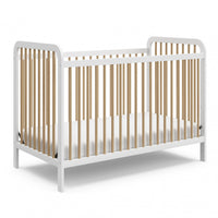 Storkcraft Pasadena 3-in-1 Convertible Crib - White/Driftwood
