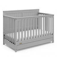 Graco Hadley 5-in-1 Convertible Crib with Drawer - Pebble Gray