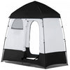 Outsunny Pop Up Shower Tent, Portable Privacy Shelter For 2 Persons, Changing Room With 2 Windows, 3|Outsunny Tente De Douche De Camping Pop Up Pliable Abri D'intimite Portable Pour 2 Personnes, Vestia