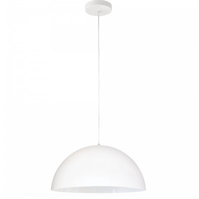 Dainolite Ofelia 1 Light Pendant Small Matte White Lamp|Petit luminaire suspendu Ofelia de Dainolite avec fini blanc mat et 1 ampoule