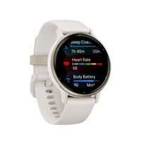 Garmin Vivoactive® 5 Smartwatch - Advanced Health & Fitness Tracking Features - Ivory And Cream Gold