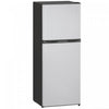 HOMCOM Mini Fridge with Freezer 4.6 Cu.Ft 2 Door Small Refrigerator Silver