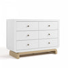 Storkcraft Santorini 6 Drawer Dresser - White/Driftwood