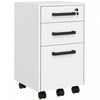 Homcom 3 Drawer File Cabinet With Hanging Bar For Letter A4 Size|Homcom Classeur A 3 Tiroirs Avec Barre Pour Lettre Format A4