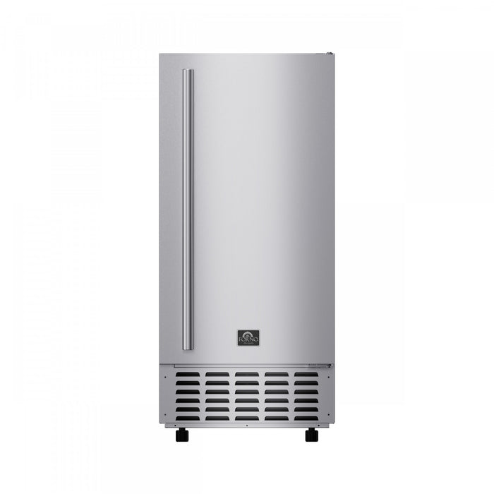 Forno Cristallo 15 Inch Freestanding/Undercounter Ice maker, 66.1 lbs, Stainless Steel - FIMBI7307-15S Ice Maker