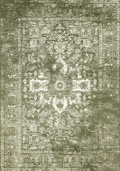 Florence Green White Elegant Classic Rug, 5'3" x 7'4" Indoor Area Rug | Tapis Florence vert et blanc elegant et classique, 5'3" x 7'4"