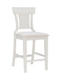 Rylan Fabric Counter-Height Stool - White