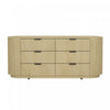 Olivia Manhattan Modern 71" Dresser in Natural Oak (6-Drawer) | Commode moderne Olivia Manhattan 71" en chene naturel (6 tiroirs)