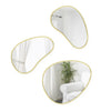 Umbra Hubba Brass Pebble Mirrors - Set of 3|Miroirs Hubba Pebble de Umbra - ensemble de 3
