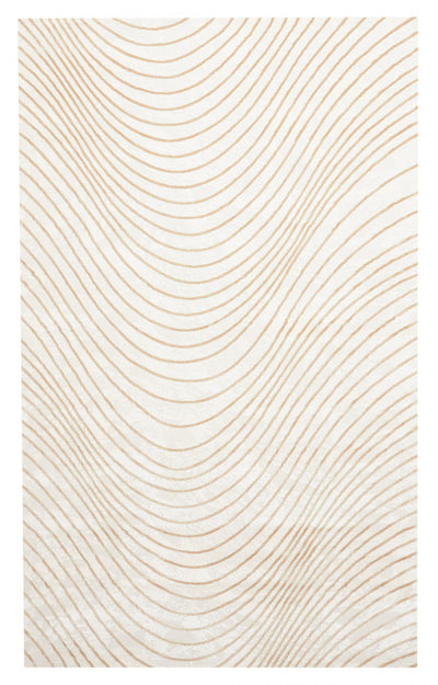 Sienna Ivory Rug 5'0" x 8'0" | Tapis Contemporain/Moderne Sienna 5'0" x 8'0" en Ivoire