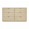 Evelyn Modern 60" Dresser in Natural (6-Drawer) | Commode moderne Evelyn 60" en naturel (6 tiroirs)