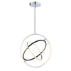 Trilogy Collection 24" Integrated LED Pendant - Polished Nickel|Luminaire suspendu de la collection Trilogy avec lumière à DEL intégrée de 24 po - nickel poli