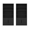 Rivington Modern 40" Bookcase Cabinet in Black - Set of 2 | Armoire bibliotheque moderne Rivington 40" en noir - Lot de 2