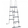 Outsunny 70\" Above Ground Pool Ladder, A-frame Swimming Pool Stairs, Grey