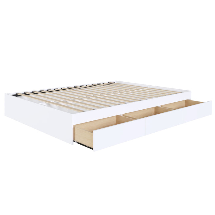 3-Drawer Storage Bed Frame, King