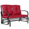 Outsunny 2-person Outdoor Glider Chair Red