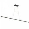Dainolite Array LED Horizontal Pendant 30w 48\" Matte Black Finish White Acrylic Diffuser Lamp