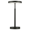 Dainolite Francine Table Lamp 10w Sandy Black White Acrylic Diffuser|Lampe de table Francine de Dainolite en acrylique blanc qui diffuse la lumière, avec fini noir sablé et ampoule de 10 W