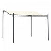Outsunny 10'x10' Steel Gazebo Canopy Patio Outdoor Portable Sun Shelter Door Porch Cover Cream White|Outsunny 10'x10' Gazebo En Acier Auvent Patio Exterieur Portable Abri Soleil Porte Porche Couverture