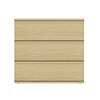 Molly Modern 26" Nightstand in Natural Oak (3-Drawer) | Table de nuit Molly Modern 66 cm en chene naturel (3 tiroirs)