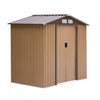 Outsunny 7' X 4' X 6' Garden Storage Shed Outdoor Patio Yard Metal Tool Storage House W/ Steel Floor|Outsunny 7' X 4' X 6' Abri De Jardin Hangar De Rangement Patio Exterieur Metal Rangement Outil Maiso