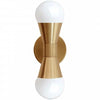 Dainolite Fortuna 2 Light Wall Sconce Aged Brass Lamp|Applique murale Fortuna de Dainolite avec fini laiton antique et 2 ampoules