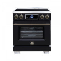Forno Maximus 30 Inch Induction Range, Black, 4.32 cu.ft. - FFSIN0968-30BLK Electric Range