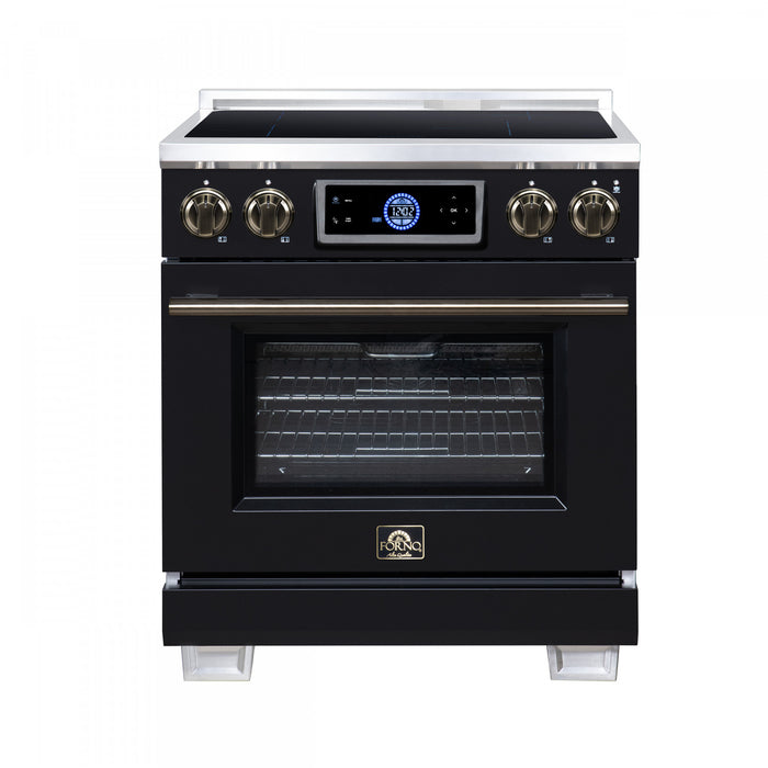 Forno Maximus 30 Inch Induction Range, Black, 4.32 cu.ft. - FFSIN0968-30BLK Electric Range