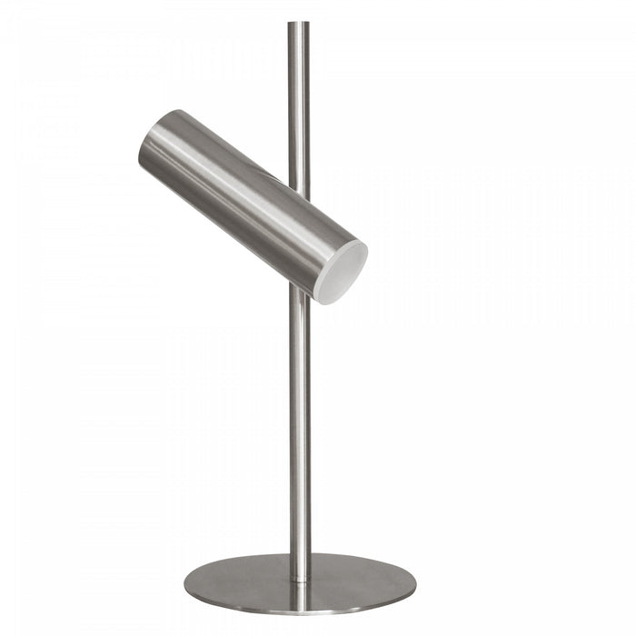 Dainolite Constance Table Lamp 6w Satin Chrome Finish Frosted Acrylic Diffuser