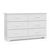 Storkcraft Brookside 6 Drawer Dresser - White