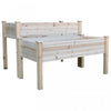 Outsunny 2 Tiers Raised Garden Bed, Wooden Elevated Planter Box With Legs Gardening Planting Bed Wit|Outsunny 2 Pieces En Bois De Sapin Massif Plante Lit Sureleve Fleur Legume Herbe Boite De Culture Su